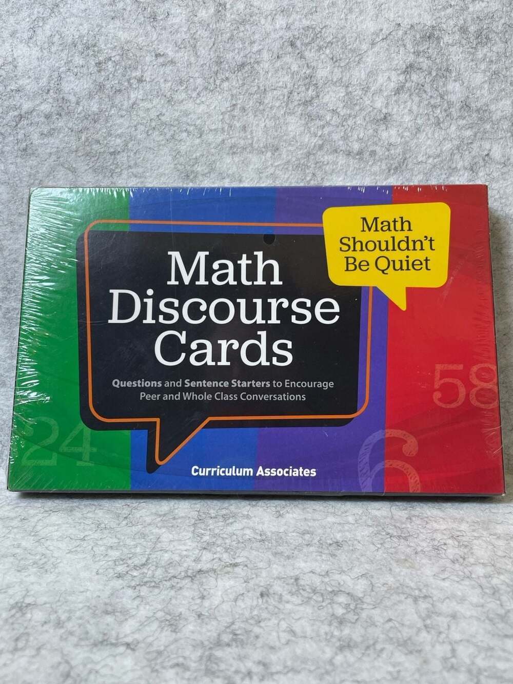 New Curriculum Associates Math Discourse Cards: Questions and Sentence Starters